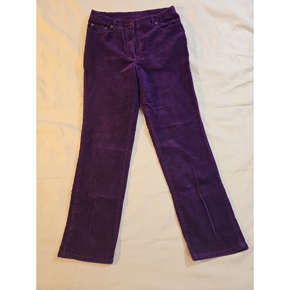 Newport‎ News Purple Corduroy Pants Jeans Style 5 Pocket Size 12